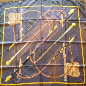 Hermes Clic Clac Silk Scarf